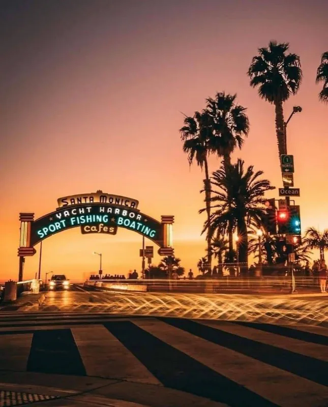 View of Santa Monica, California